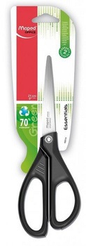 Nożyczki ekologiczne Essentials Green Maped 21 cm blister