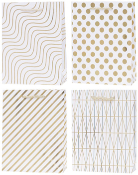 Torebki prezentowe Lux wzór graficzny A4 12 sztuk