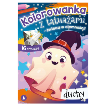 KOLOROWANKA Z TATUAŻAMI - ŚWIECĄ W CIEMNOŚCI! DUCHY