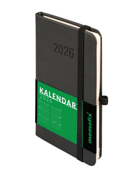 Kalendarz 2026 Memofix A6 TDW czarny