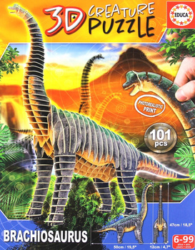 Puzzle 101 3D Dinozaury Brachiozaur 111492