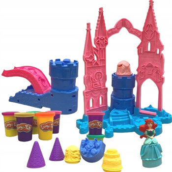 Ciastolina Plastelina Masa Plastyczna Duży Zestaw Kreatywny Zamek Lalka