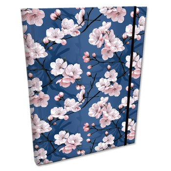 Notes B6 kratka z gumką Soft Touch Kwiat Wiśni