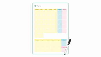 Planer magnetyczny miesięczny z markerem