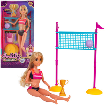 LALKA Z AKCESORIAMI SPORTOWYMI SIATKARKA