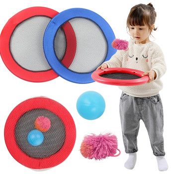 PLAŻOWA GRA ZRĘCZNOŚĆIOWA RAKIETKI ŁAPACZ CATCH BALL ODBIJANIE DYSK SIATKA