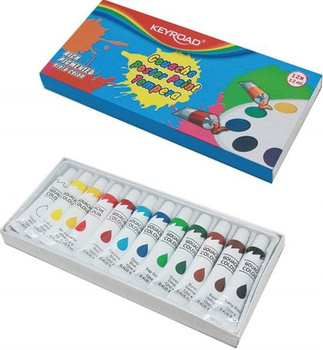 Farby tempera Keyroad 12 kolorów