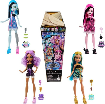 Monster High. Ukryte sekrety Lalka i akcesoria mix Mattel