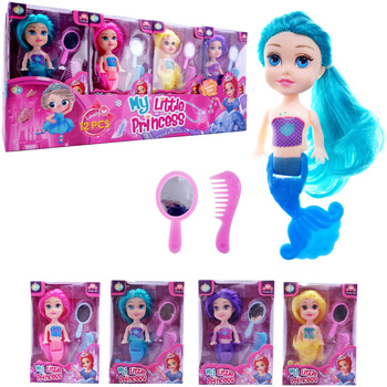 LALKA SYRENKA Z AKCESORIAMI 4 WZORY DLA DZIEWCZYNEK  NA PREZENT