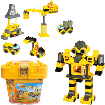 Klocki Konstrukcyjne Budowlane El. 85 Zestaw Dla Dzieci Prezent