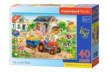 Puzzle 40 maxi - Życie na farmie CASTOR Castorland