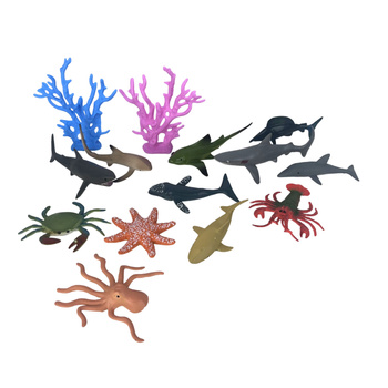 Figurki Zwierzęta Morskie Zabawki Edukacyjne Zestaw Prezent Dla Dzieci