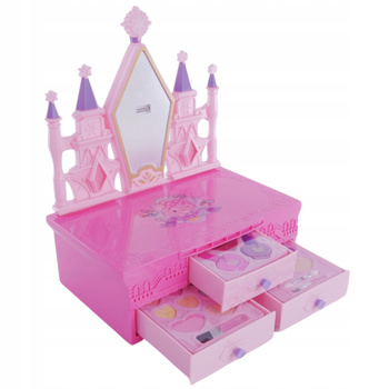 Kuferek Kosmetyków Zamek Paznokcie Makijaż Makeup Zestaw Piękności Lakiery