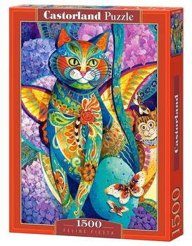 Puzzle 1500 Kocia fiesta CASTOR Castorland