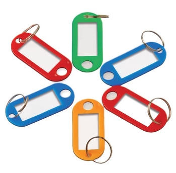 Zawieszki do kluczy kolor mix 6 szt. .