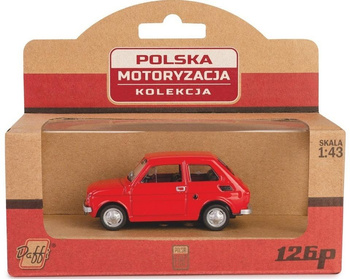 Kolekcja PRL Fiat 126p czerwony Daffi