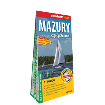 Mazury cz. Północna mapa turystyczna 1:60 000 laminat 2023