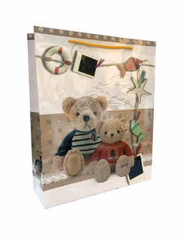 Torebki prezentowe Misie JP005L 12 sztuk