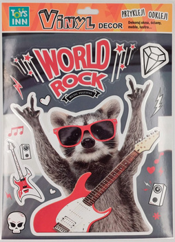 Naklejki winylowe ToysInn zwierzaki Szop Rock