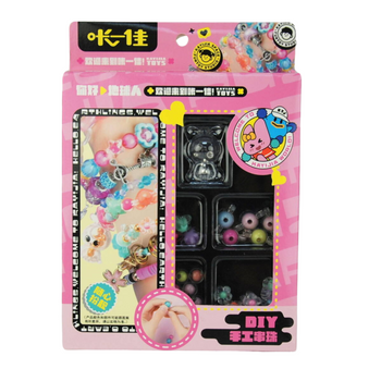 Zestaw do robienia bransoletek kreatywny dla dzieci zabawa rękodzieło