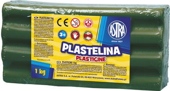 Plastelina Astra 1 kg zielona ciemna