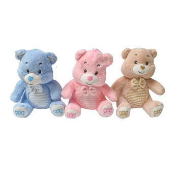 Pluszowy Miś z Pasiastym Brzuszkiem Przytulanka dla Dzieci Idealny Prezent