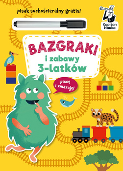 Bazgraki i zabawy 3-latków. Kapitan Nauka. Bazgraki