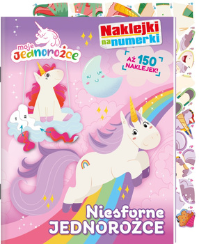 Niesforne jednorożce. Moje Jednorożce. Naklejki na numerki