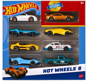 Hot Wheels Samochodziki 8-pak mix Mattel