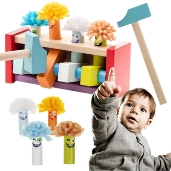 Gra Edukacyjna Drewniana Skaczące Klauny Z Młotkiem Prezent Dla Dzieci