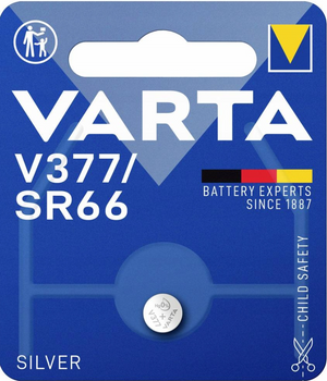 BATERIA ZEGARKOWA SREBROWA VARTA V377 BL/1 24mAh