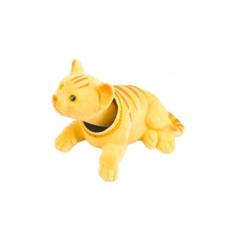 KOTEK KIWAJĄCY GŁOWĄ KOT RUSZA GŁOWĄ ZABAWKA GADŻET DO SAMOCHODU KIWACZEK