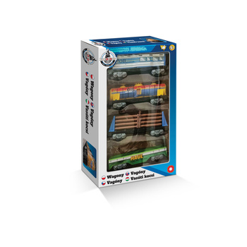 Zestaw 4 wagonów LOCOTOYS kolejka dla dzieci edukacyjna zabawka 1278492