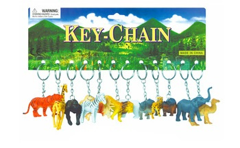 Breloki dzikie zwierzęta 25 mm zestaw 12 sztuk dla miłośników natury