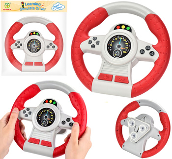 Kierownica Na Baterie Interaktywna Dla Dzieci Światła Dźwięk Prezent