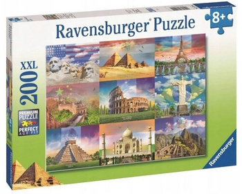 Puzzle 200 Monumentalne budynki Ravensburger