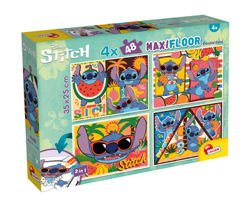 LISCIANI DISNEY PUZZLE DF MAXI FLOOR 4 X 48 STITCH