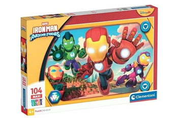 Puzzle 104 Maxi Super kolor Iron Man and His Awesome friends 23778