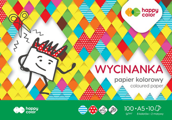 Blok Wycinanka, A5 10 ark, 100 g, Happy Color