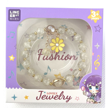 Bransoletka dla dziewczynki z zawieszką dekoracyjna ozdoba na prezent