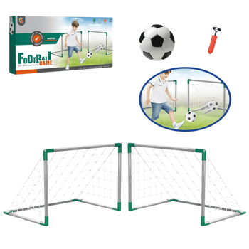 Bramki do piłki nożnej 2 sztuki z piłką treningową zestaw dla dzieci