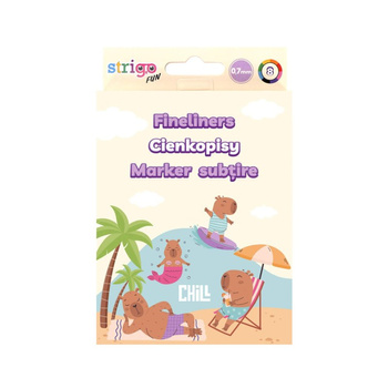 Cienkopisy Strigo Kapibara 8 kolorów