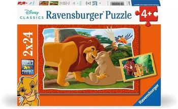 Puzzle 2x24 Król lew Ravensburger