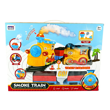 Kolejka Na Baterie Tory Lokomotywa Zestaw Dla Dzieci Światło Prezent