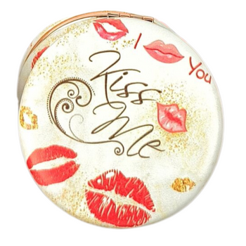 MAŁE LUSTERKO KIESZONKOWE OKRĄGŁE KOSMETYCZNE DLA DZIEWCZYNKI MAKIJAŻ