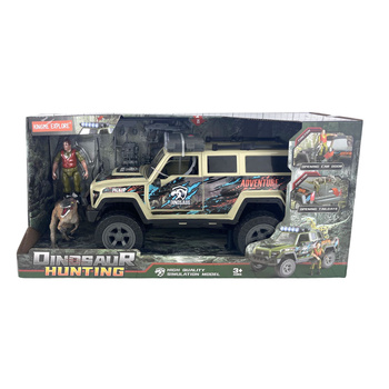 Jeep Z Dźwiękiem I Światłem Z Dinozaurem Autko Dla Dzieci Prezent