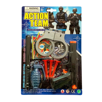 Zestaw Policyjny Pistolet Na Strzałki Dla Dzieci Prezent Policja