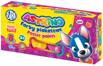 Farby plakatowe Astrino 8 kol x 20 ml