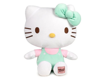 Hello Kitty. Plusz z naszywką 20cm zielony EPEE