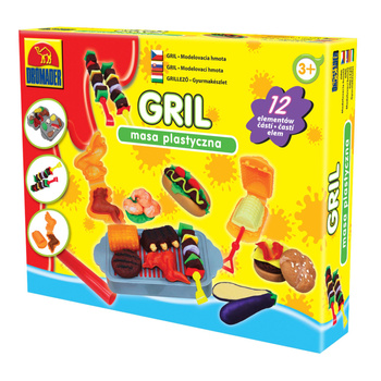 Masa plastyczna do zabawy kreatywna zestaw grill dla dzieci różne kolory